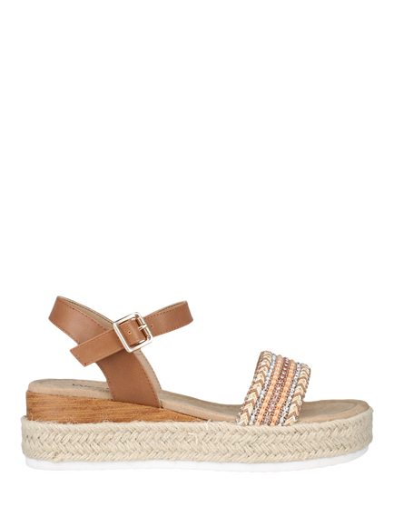 Westland by Josef Seibel Madison 08 Flatform Buckle Sandals, Brown Camel - view 2, Brown Camel