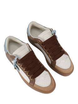 Kurt Geiger London Southbank Tag Trainers, Brown/Multi - view 2, Brown/Multi
