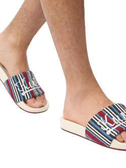 Kurt Geiger London Script Slider Sandals, Multi - view 2, Multi