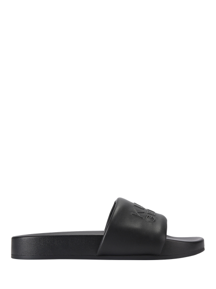 Kurt Geiger London Stacked Slider Sandals, Black, Black