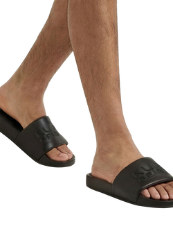 Kurt Geiger London Stacked Slider Sandals, Black - view 2, Black