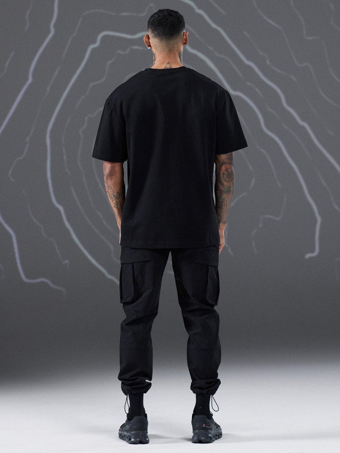 Product image 7 of 7, which shows Gym King Oblivion Relaxed Fit T-Shirt, Black, XS