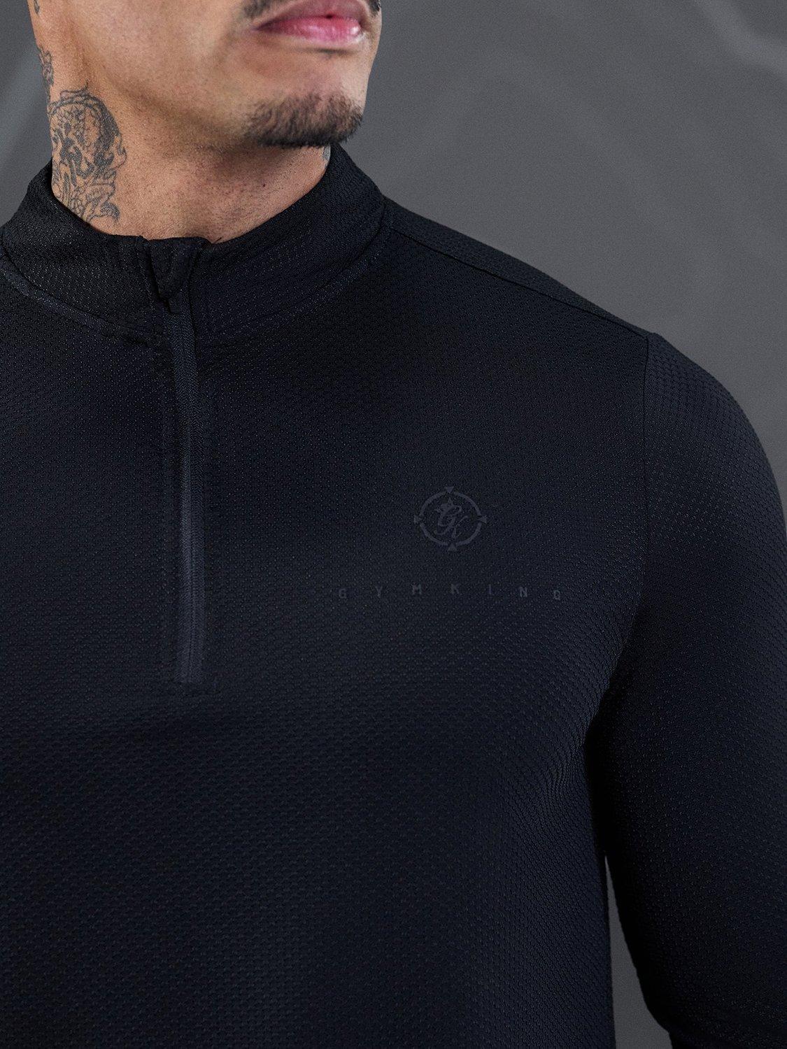 Product image 5 of 9, which shows Gym King Rogue 1/4 Zip Top, Black, L