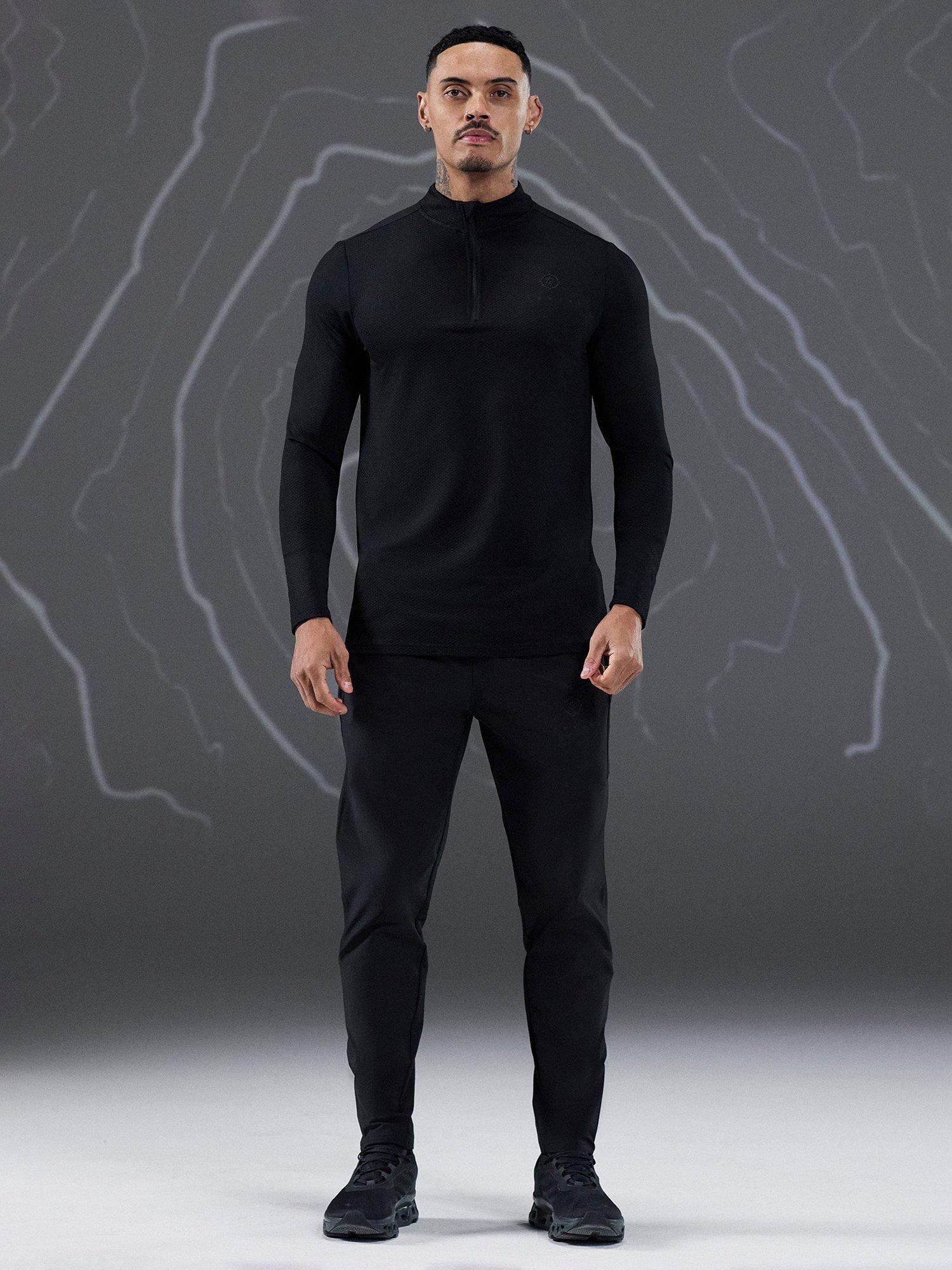 Product image 9 of 9, which shows Gym King Rogue 1/4 Zip Top, Black, L