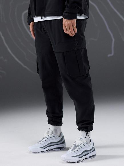 Gym King Cargo Utility Trousers, Black, Black