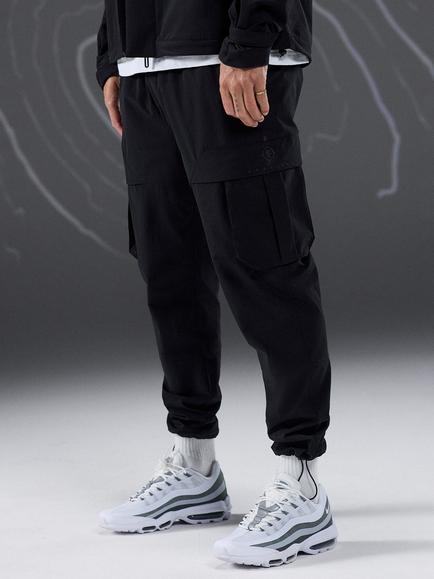 Gym King Cargo Utility Trousers, Black - view 2, Black