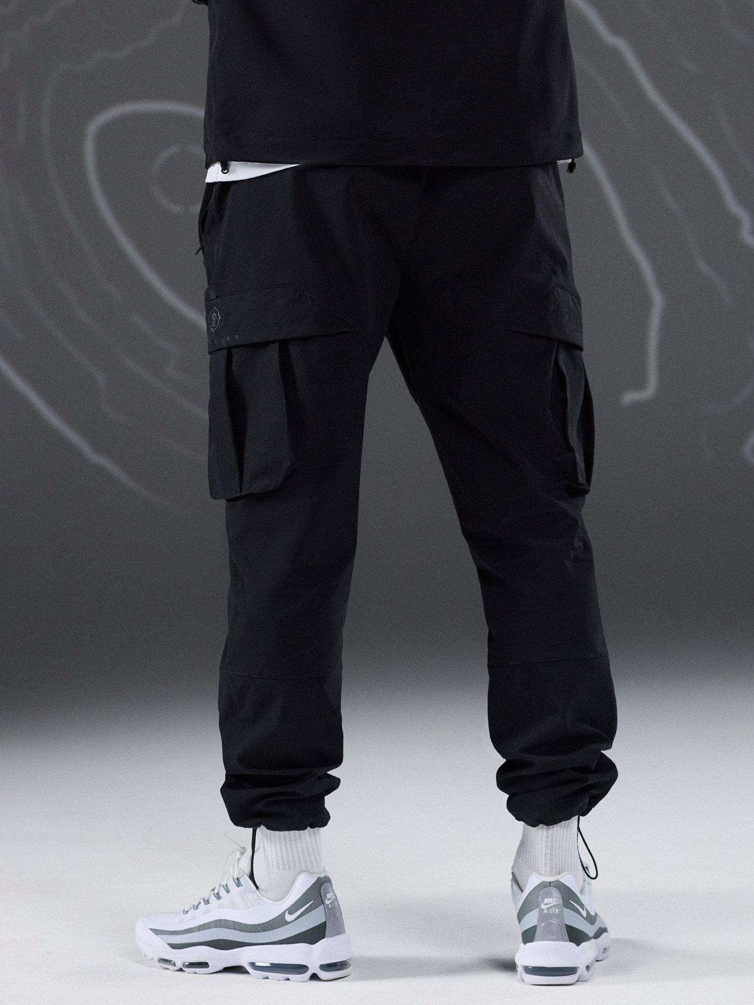 Product image 3 of 10, which shows Gym King Cargo Utility Trousers, Black, M