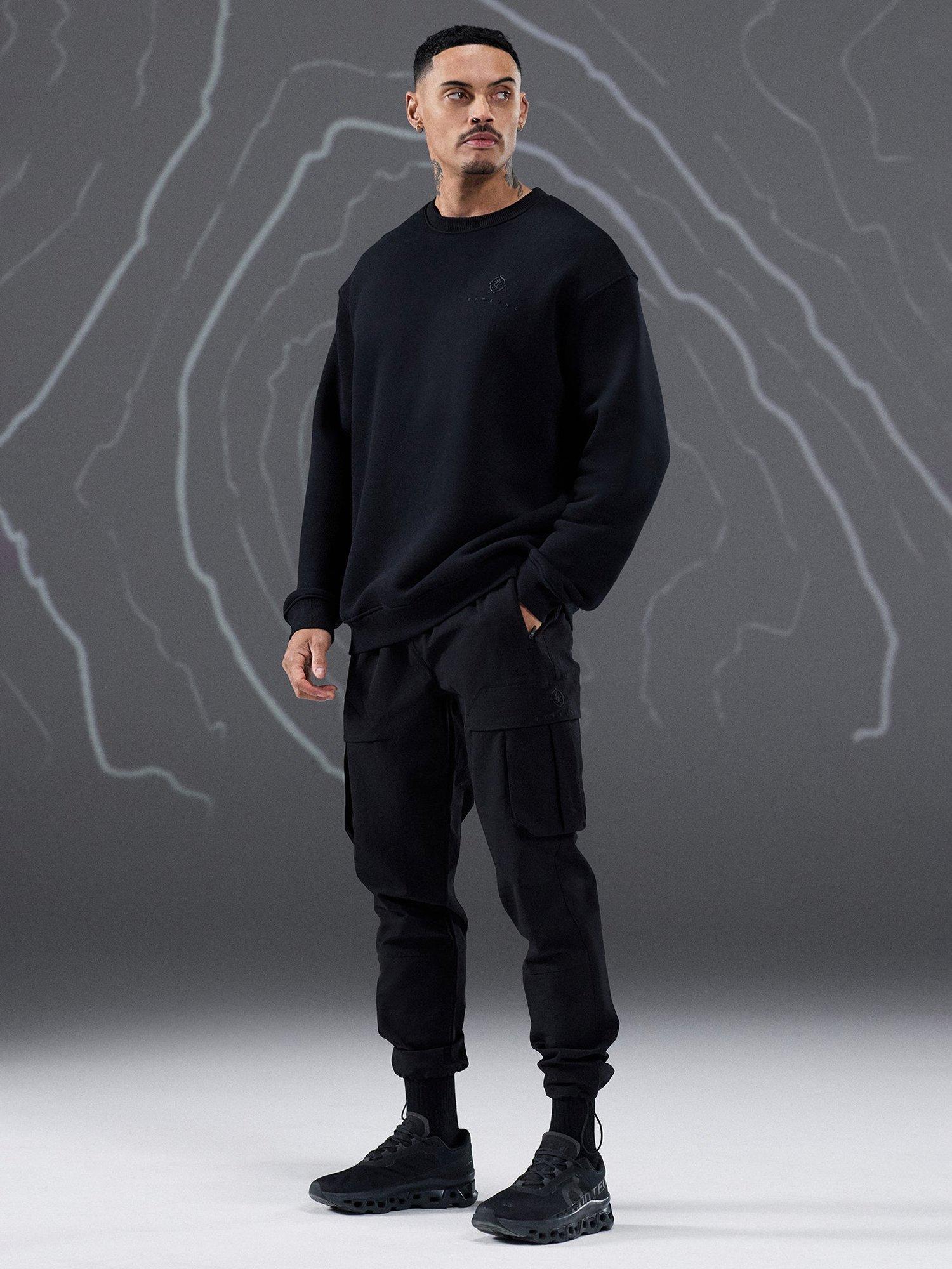 Product image 8 of 10, which shows Gym King Cargo Utility Trousers, Black, M