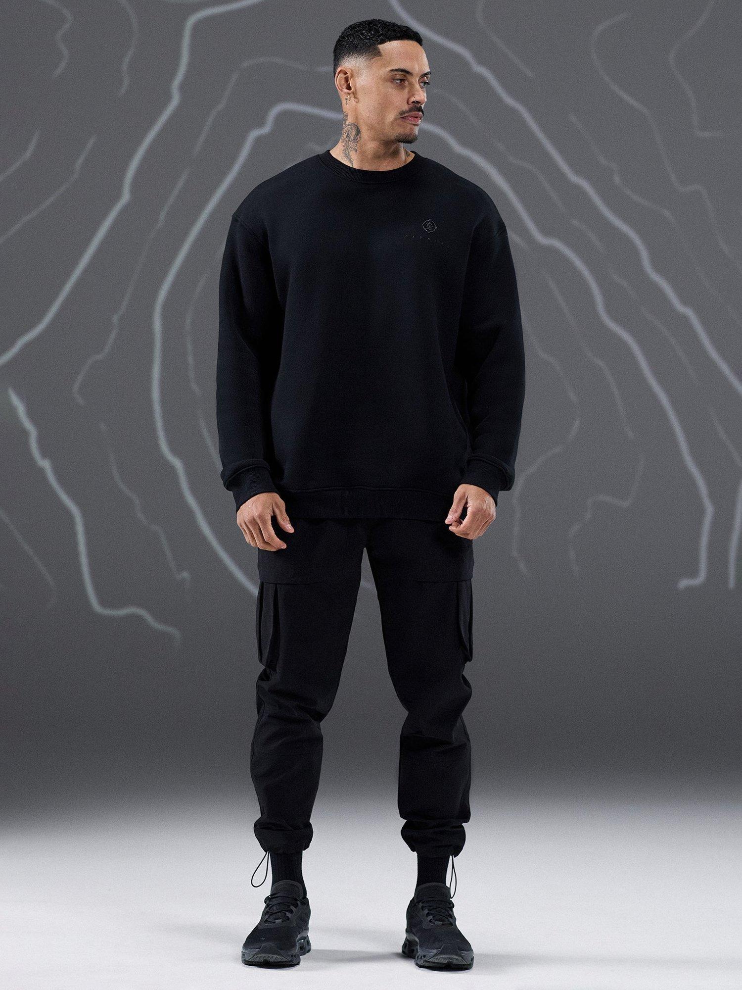 Product image 9 of 10, which shows Gym King Cargo Utility Trousers, Black, M