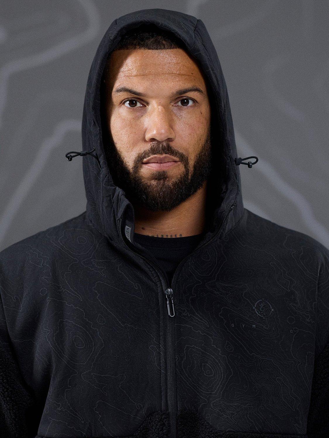 Product image 11 of 11, which shows Gym King Response Borg Jacket, Black, XL