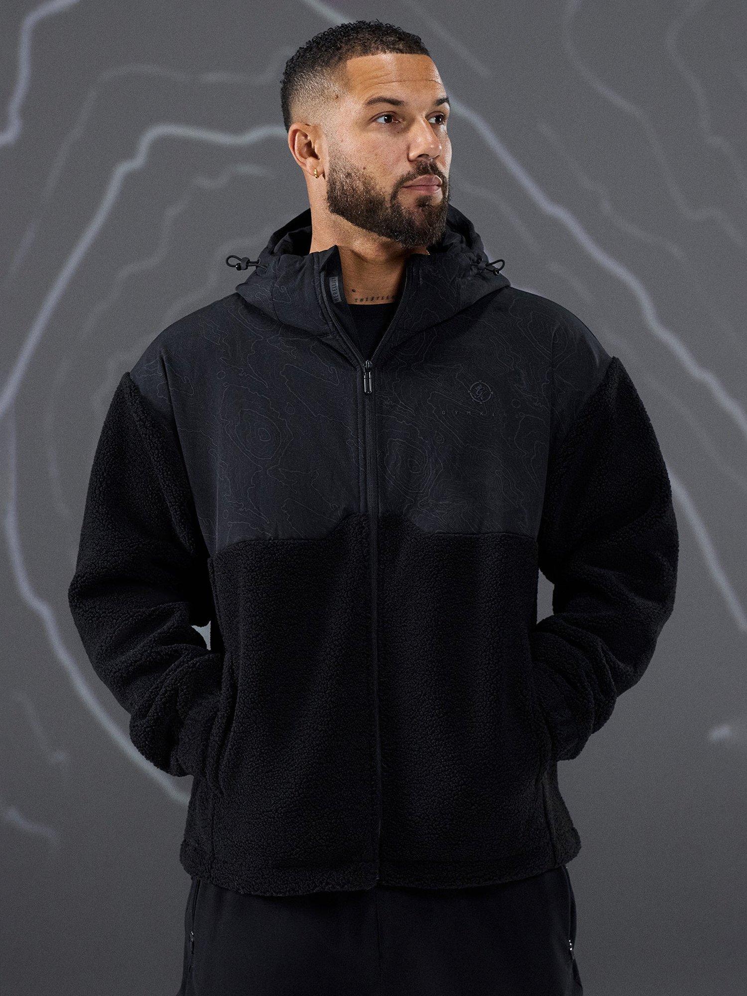 Product image 3 of 11, which shows Gym King Response Borg Jacket, Black, XL