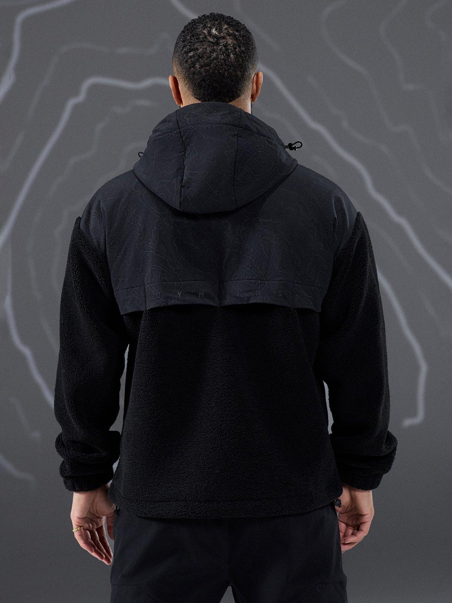 Product image 4 of 11, which shows Gym King Response Borg Jacket, Black, XL