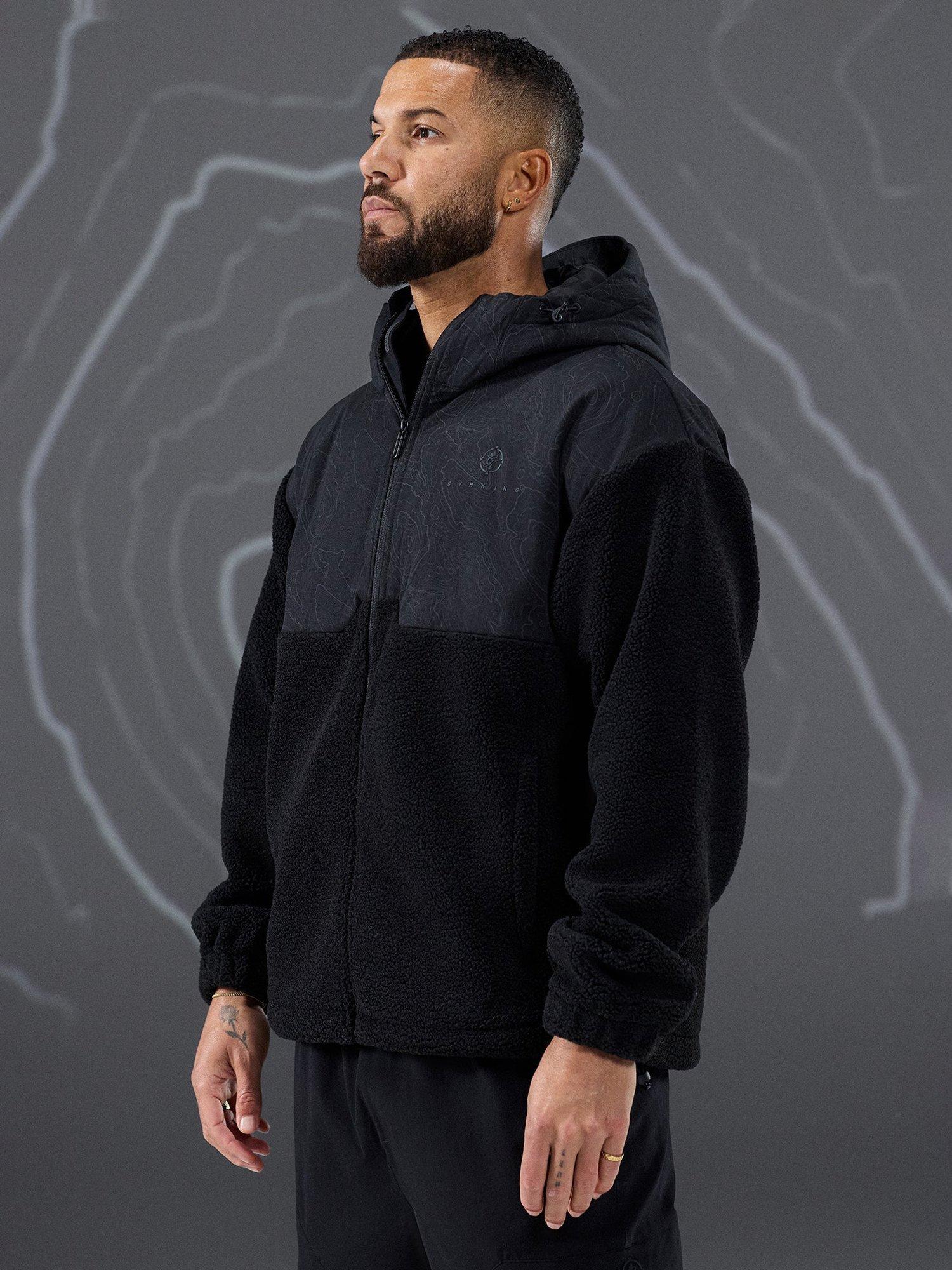 Product image 5 of 11, which shows Gym King Response Borg Jacket, Black, XL