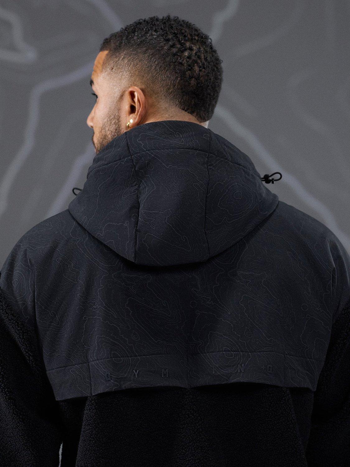 Product image 7 of 11, which shows Gym King Response Borg Jacket, Black, XL