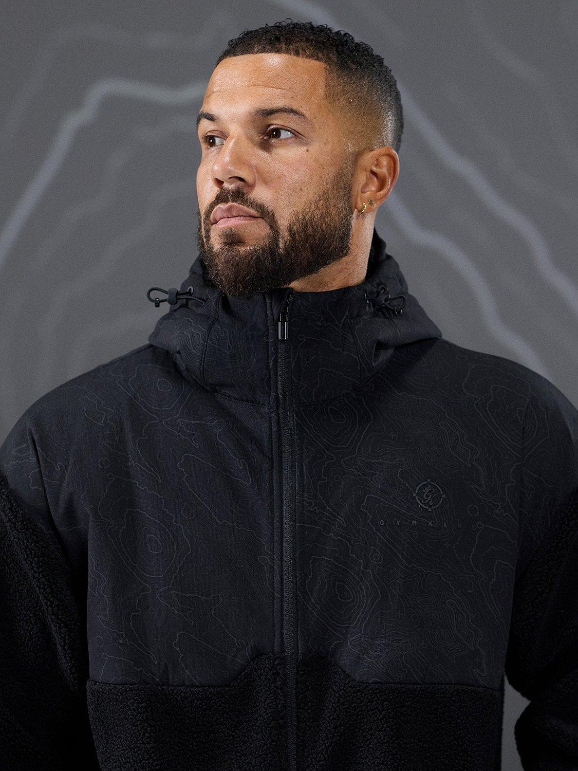 Product image 9 of 11, which shows Gym King Response Borg Jacket, Black, XL