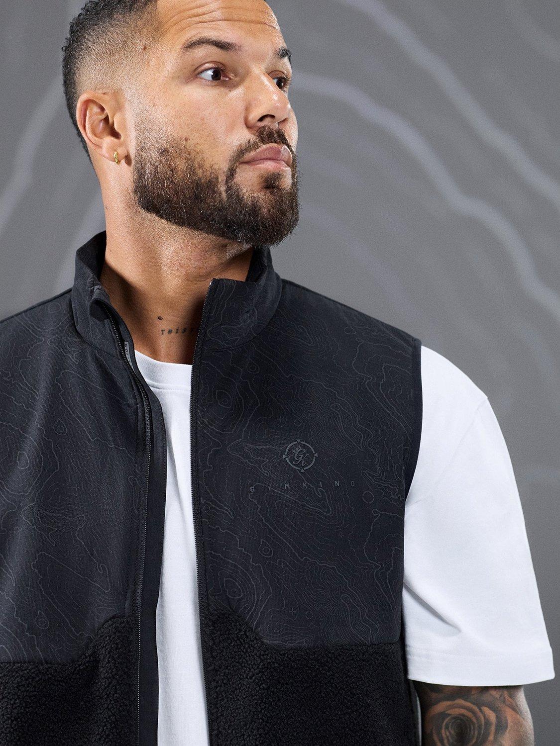 Product image 6 of 11, which shows Gym King Response Borg Gilet, Black, S