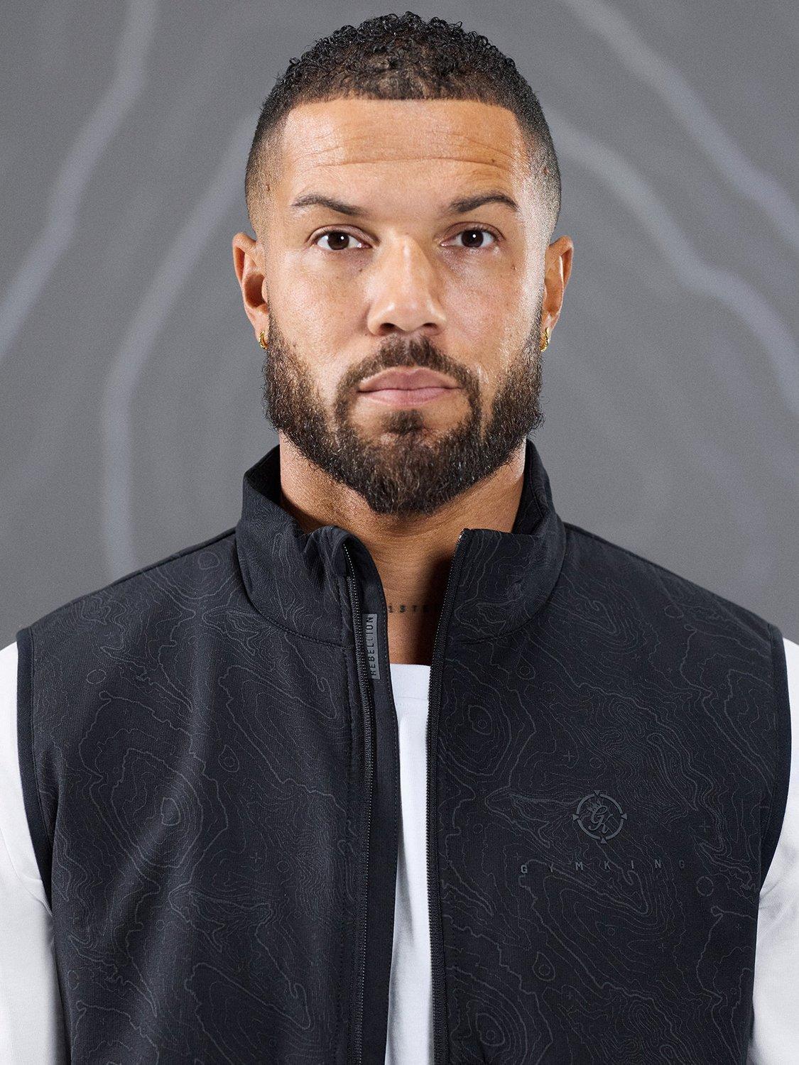 Product image 7 of 11, which shows Gym King Response Borg Gilet, Black, S