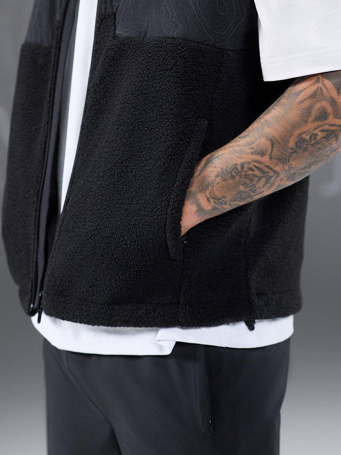 Product image 8 of 11, which shows Gym King Response Borg Gilet, Black, S