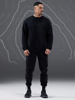 Gym King Loopback Cotton Sweatshirt, Black - view 2, Black