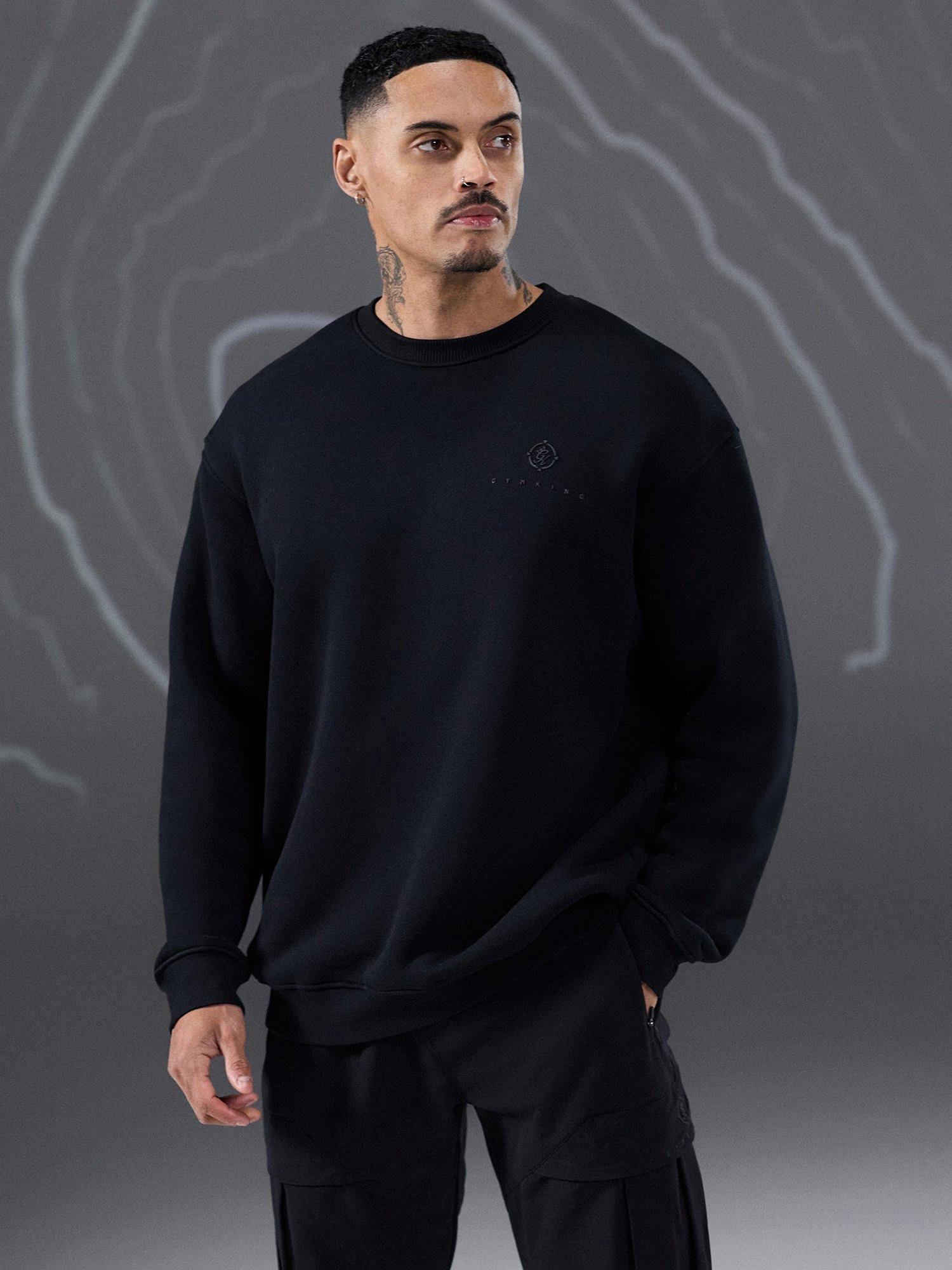 Product image 3 of 11, which shows Gym King Loopback Cotton Sweatshirt, Black, XL