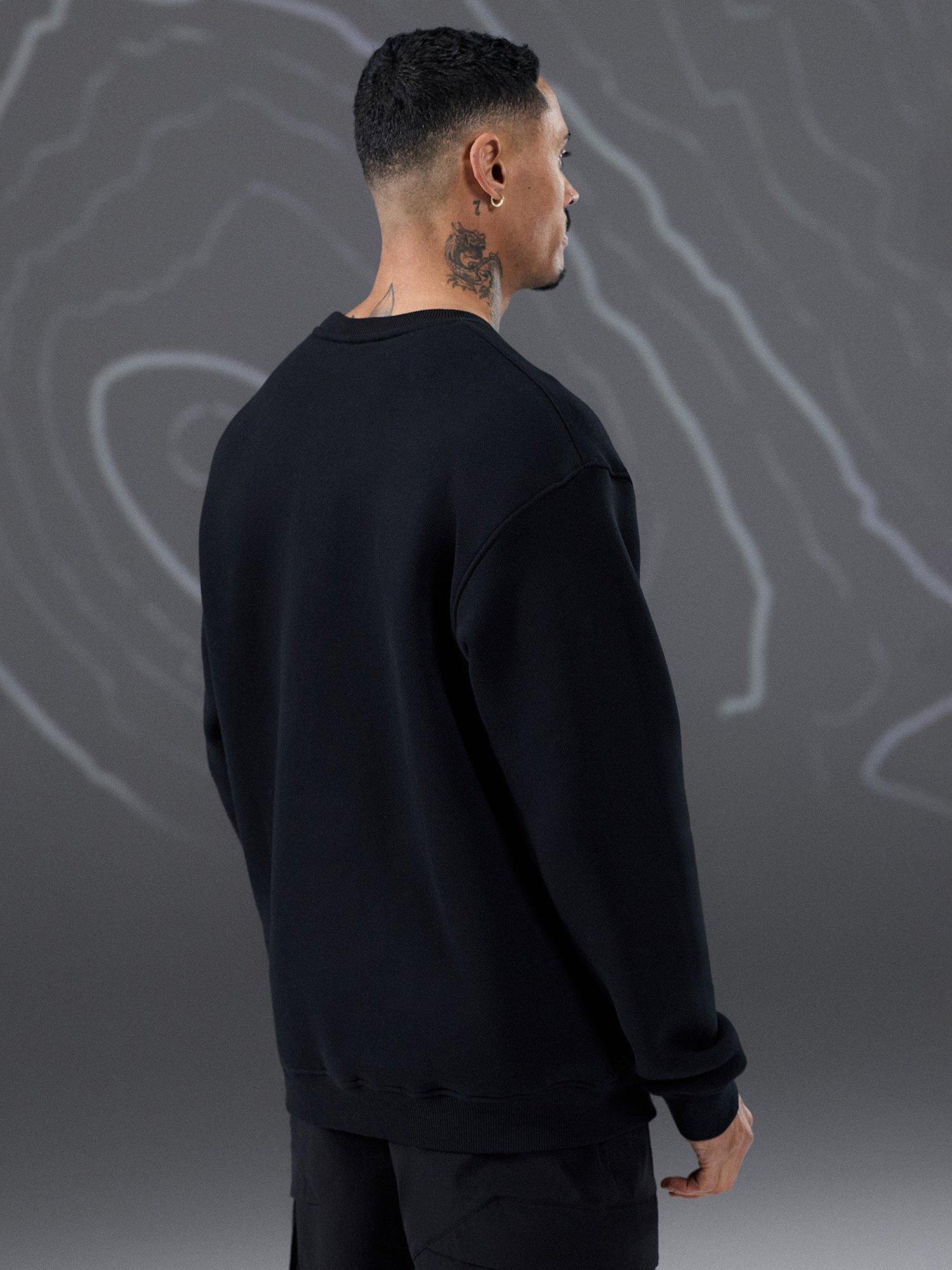 Product image 6 of 11, which shows Gym King Loopback Cotton Sweatshirt, Black, XL