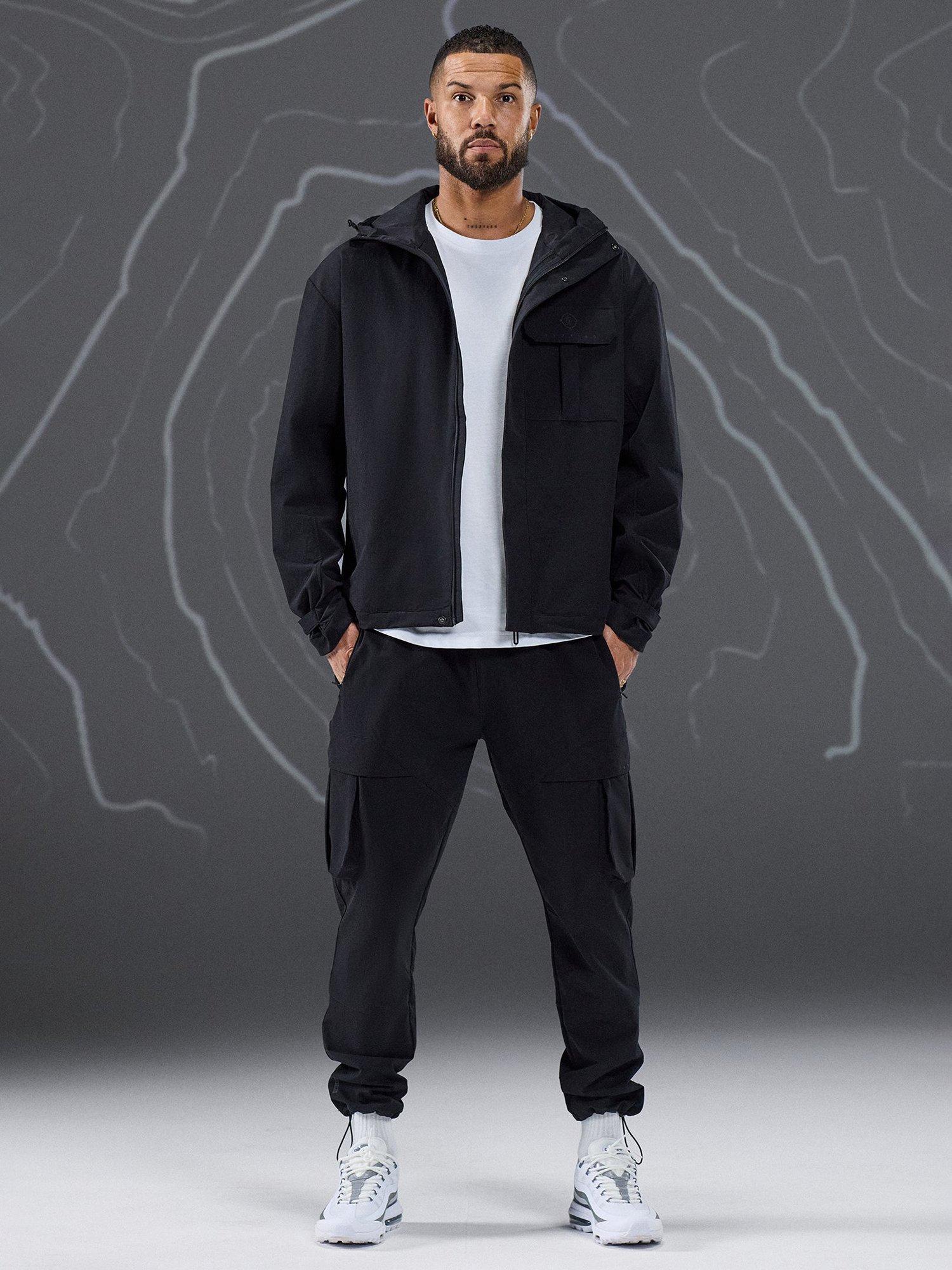 Product image 11 of 11, which shows Gym King Full Zip Tracksuit Hoodie, Black, S