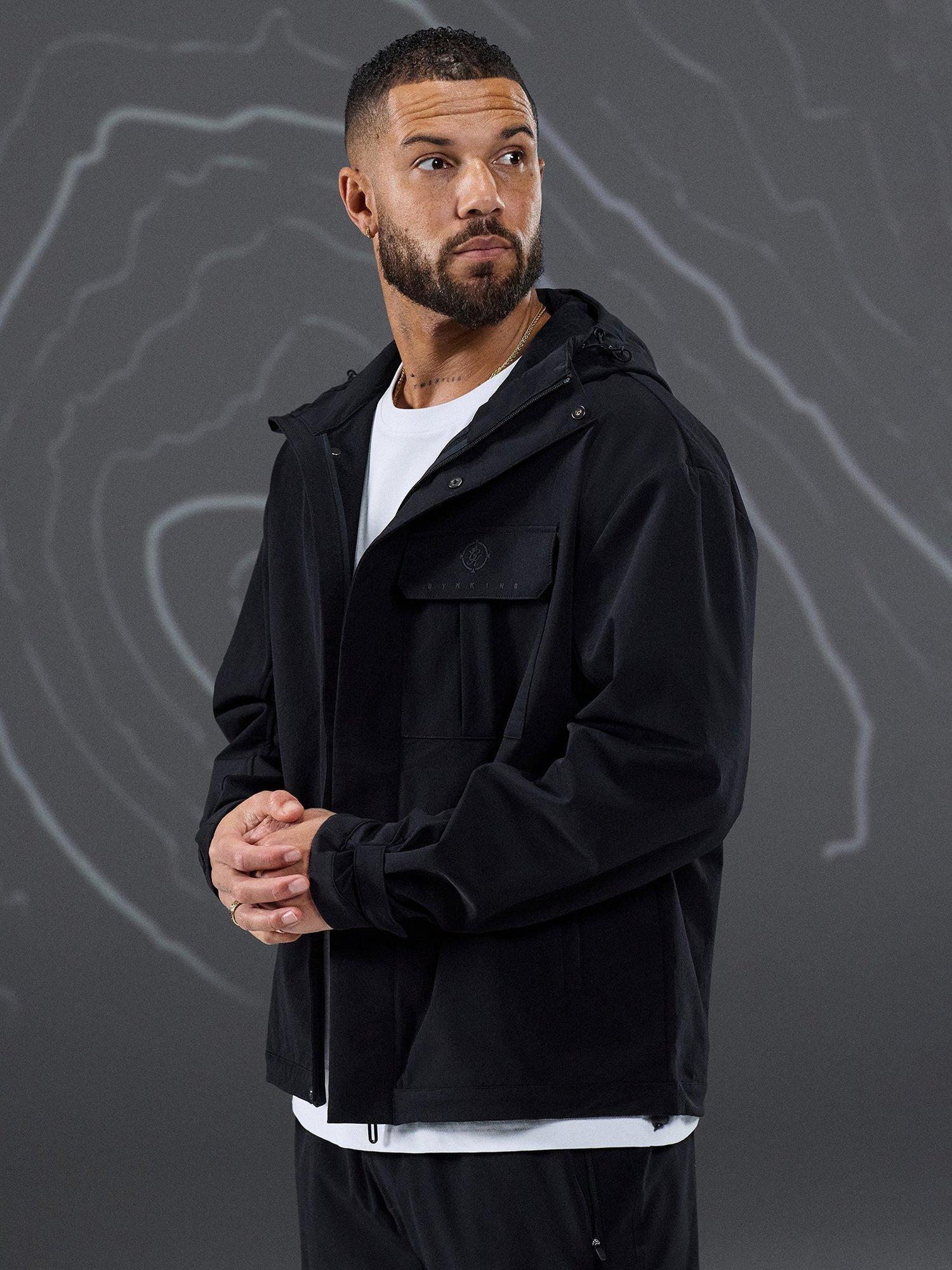 Product image 5 of 11, which shows Gym King Full Zip Tracksuit Hoodie, Black, S