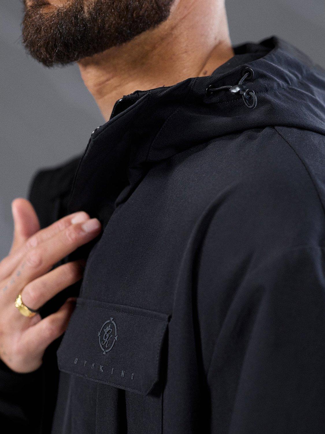 Product image 6 of 11, which shows Gym King Full Zip Tracksuit Hoodie, Black, S