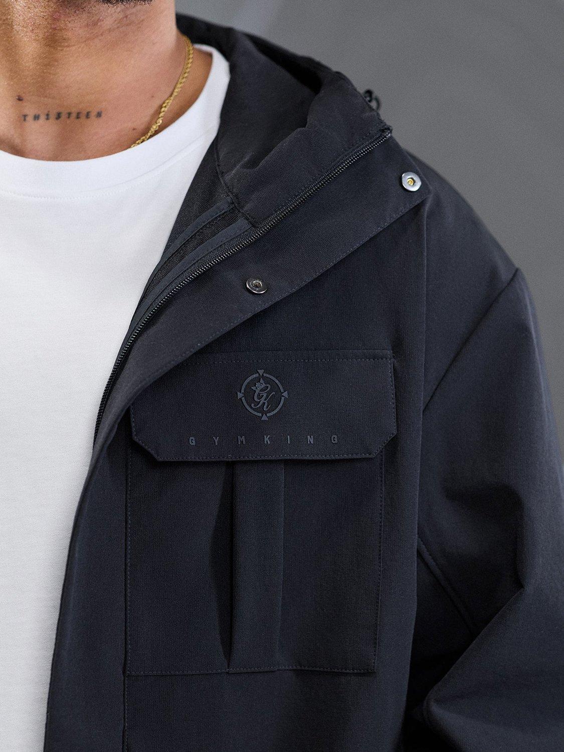 Product image 8 of 11, which shows Gym King Full Zip Tracksuit Hoodie, Black, S