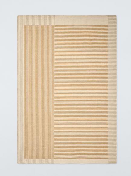 John Lewis Anders Colour Block Rug, Warm Sand