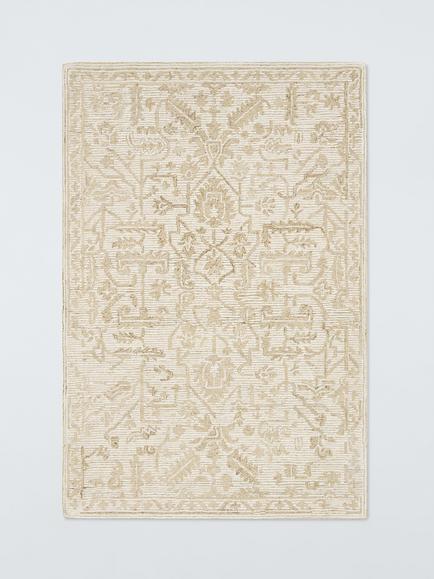 John Lewis Genevieve Traditional Hand Tufted Pure Wool Rug, Natural