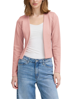 ICHI Kate Open Neck Blazer, Rose Smoke Melange