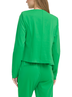 ICHI Kate Open Neck Blazer - view 2, Kelly Green