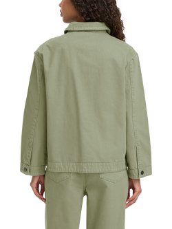 ICHI Olia Utility Denim Jacket, Oil Green - view 2, Oil Green