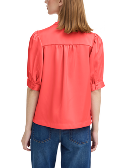 ICHI Letta V-Neck Top, Teaberry - view 2, Teaberry