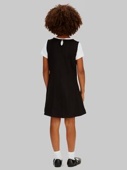 Calvin Klein Kids' Seamed Punto Milano Dress, Black - view 2, Black