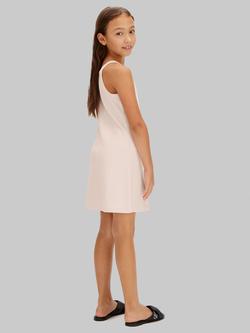Calvin Klein Kids' Punto Milano Strap Dress, Pearl - view 2, Pearl