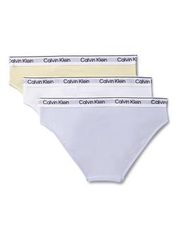 Calvin Klein Kids' Cotton Blend Bikini Briefs, Pack of 3, Yellow/Multi - view 2, Yellow/Multi