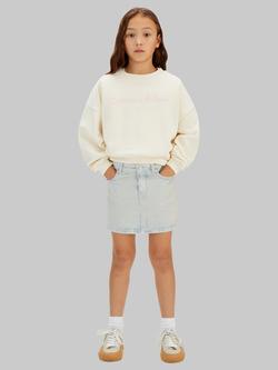 Calvin Klein Kids' Denim Skirt, Bleachout, Bleachout