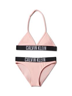 Calvin Klein Kids' Triangle Bikini Set, Quartz Pink