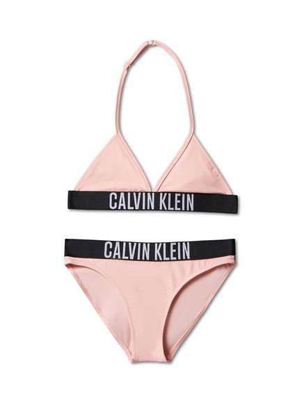 Calvin Klein Kids' Triangle Bikini Set, Quartz Pink