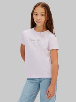 Calvin Klein Kids' Logo T-Shirt, Island Lilac
