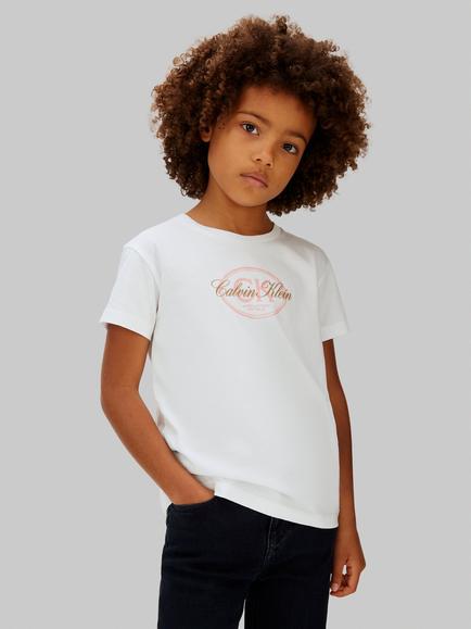 Calvin Klein Kids' Logo T-Shirt, White