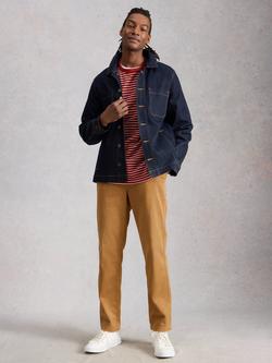 White Stuff Chapman Straight Fit Cotton Chinos, Brown