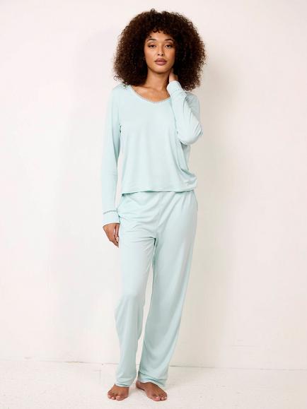 Maison Lejaby Softness Pyjama Bottoms, Celadon, Celadon
