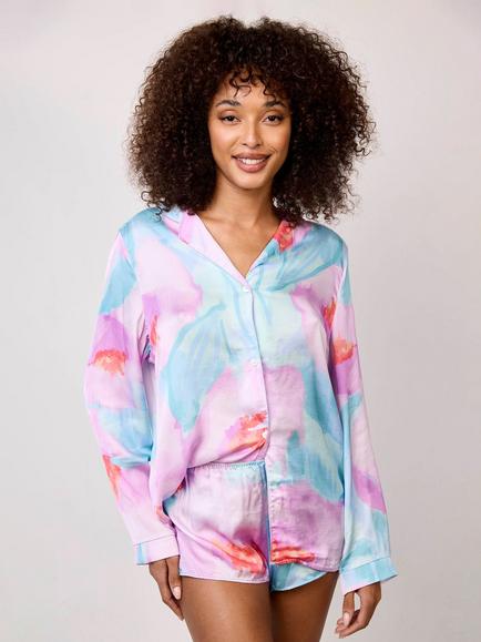 Maison Lejaby Paradise Pyjama Shorts, Quiet Garden, Quiet Garden
