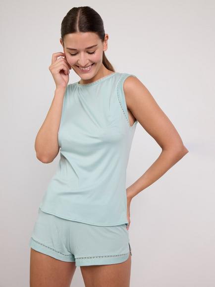 Maison Lejaby Softness Pyjama Shorts, Celadon, Celadon
