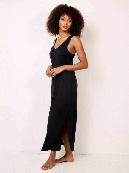 Maison Lejaby Softness Nightdress, Noir - view 2, Noir