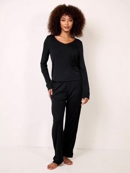 Maison Lejaby Softness Pyjama Bottoms, Noir, Noir