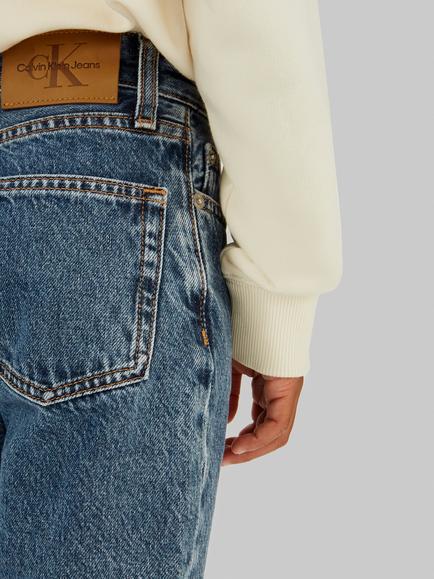 Calvin Klein Kids' Relaxed Denim Cargo Shorts, Beckford Wash - view 2, Beckford Wash